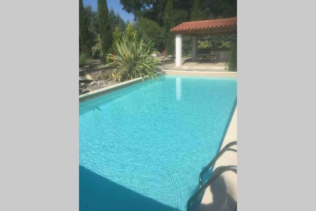 Peaceful 3 Bedroom 8 Person Ground Floor Apartment With Large Private Heated Pool La Digne-d'Amont Exteriör bild