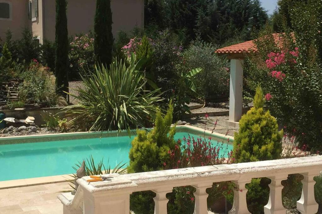 Peaceful 3 Bedroom 8 Person Ground Floor Apartment With Large Private Heated Pool La Digne-d'Amont Exteriör bild